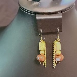 Sterling and gemstone earrings
